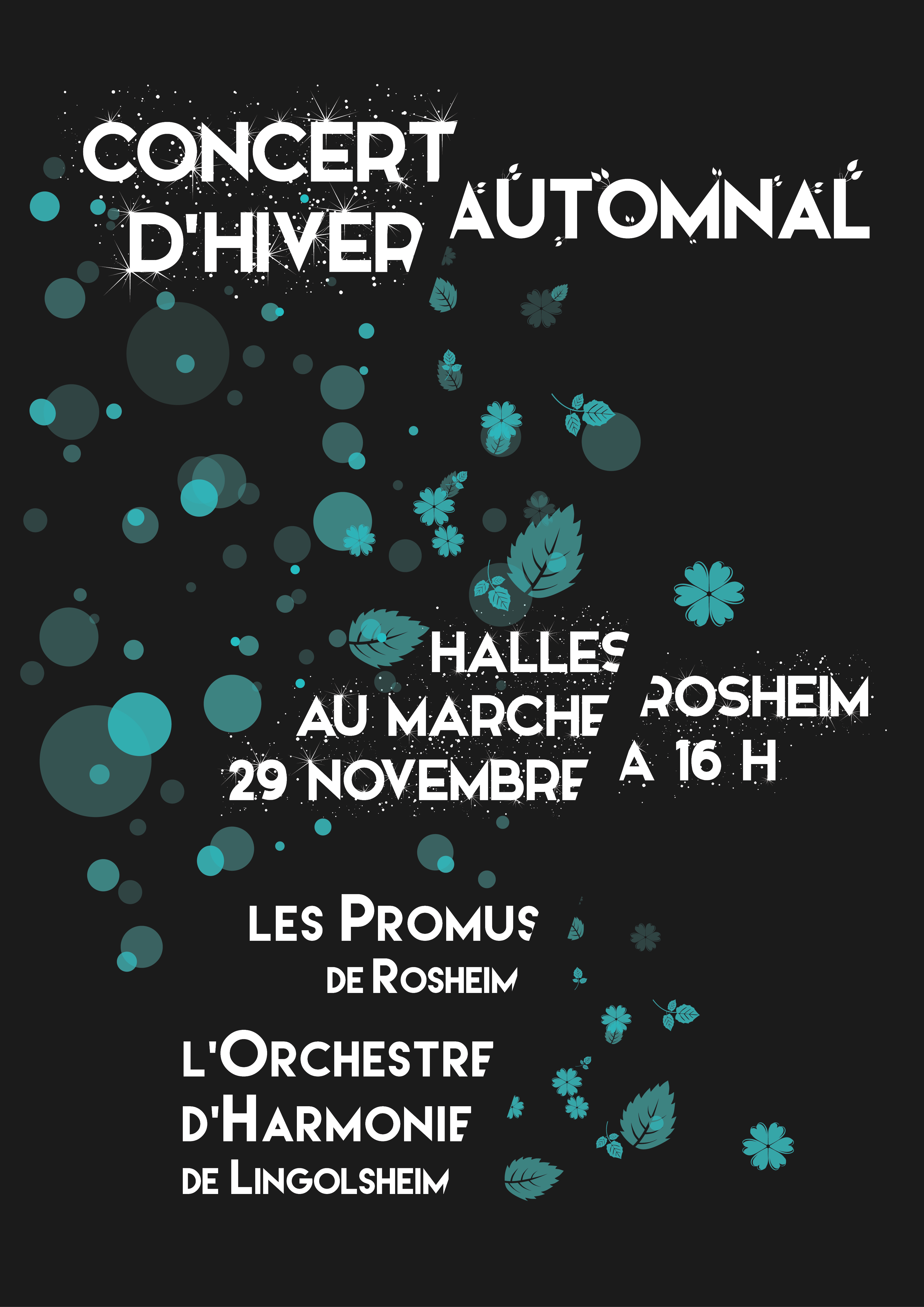 Concert d’Hiver Automnal 29 novembre à 16 h